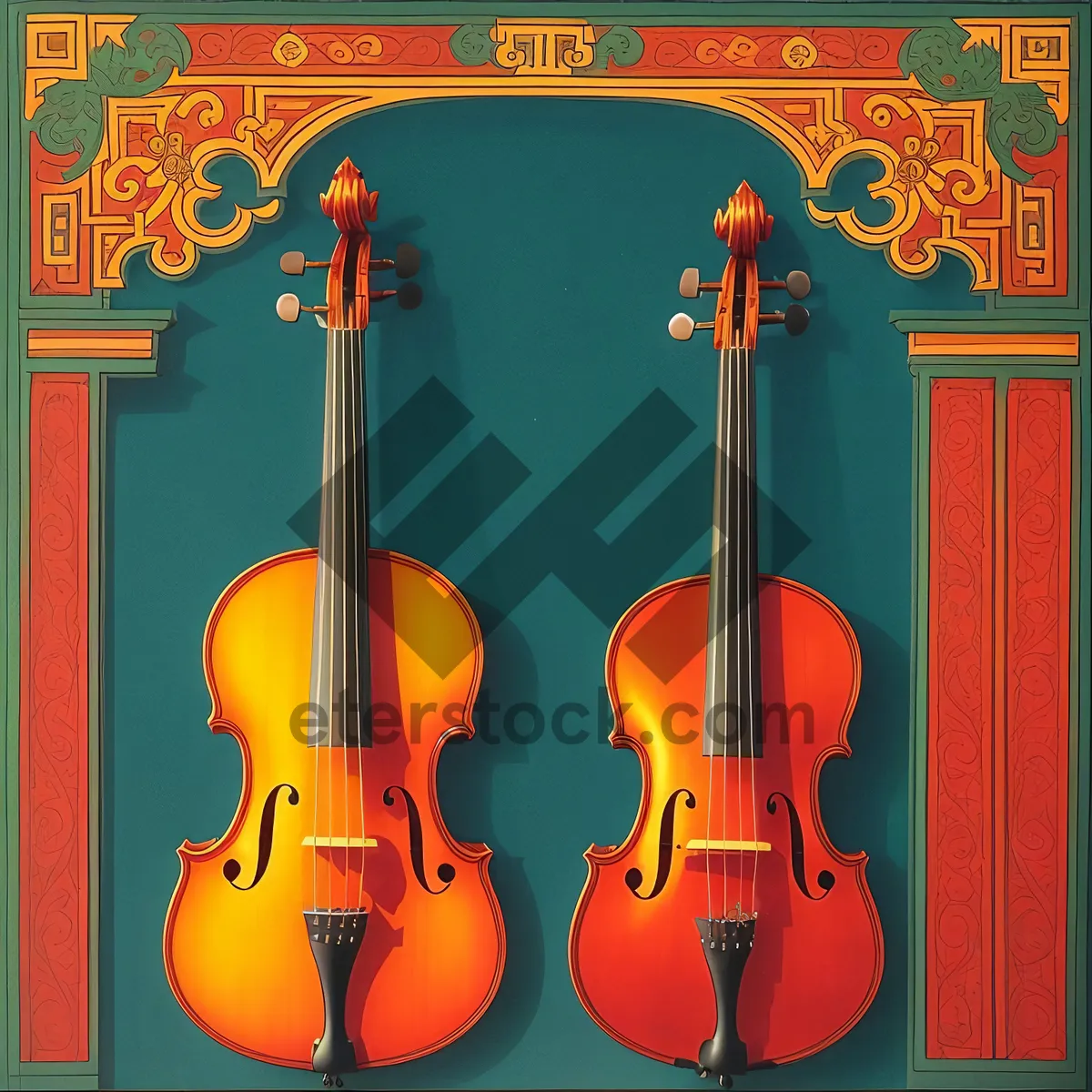 Picture of Melodic Strings: A Symphonic Harmony of Musical Instruments