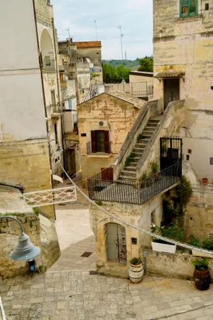 Medieval Fortress in Historic City with Stone Tower