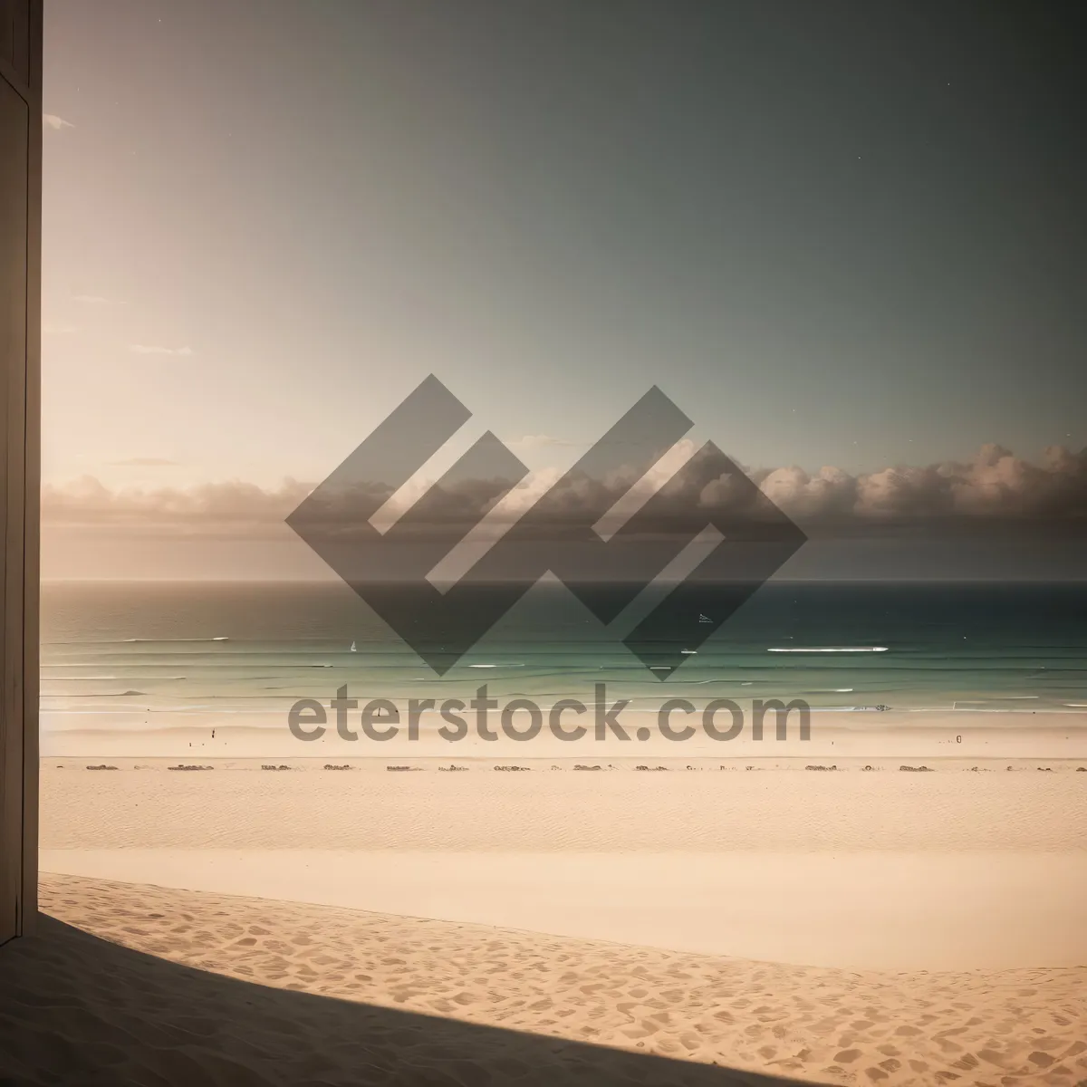 Picture of Turquoise Waves and Sandy Shores - Tropical Beach Paradise