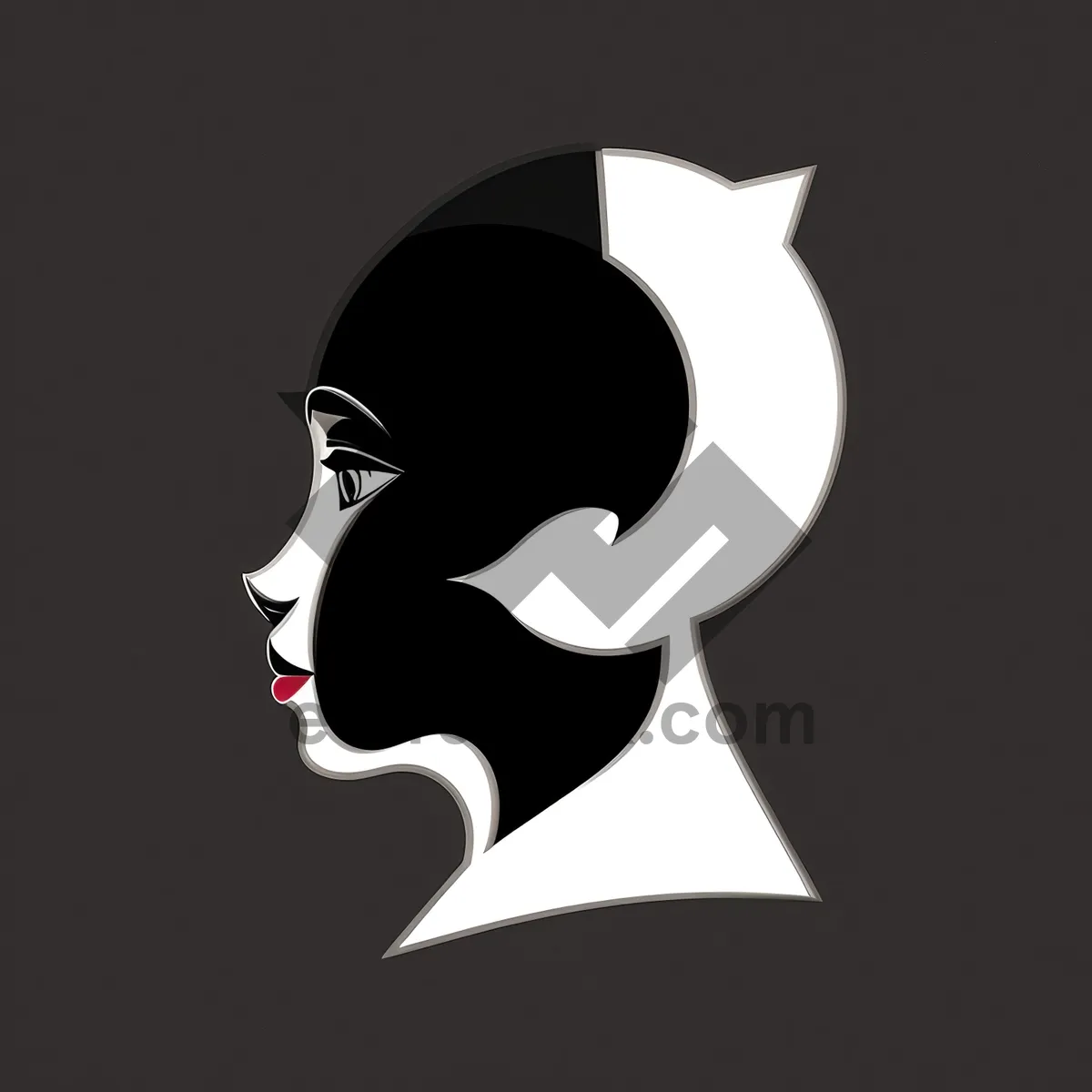 Picture of Creative Silhouette Design - Artistic Cartoon Symbol Drawing