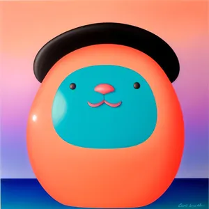 Shiny Round Orange Button Icon Set