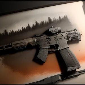 Metal Assault Rifle - High-Powered Automatic Firearm