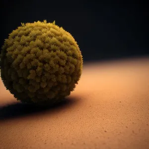 Closeup of Litchi Golf Ball on Grass