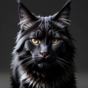 Cute Tabby Kitten with Striking Gray Eyes