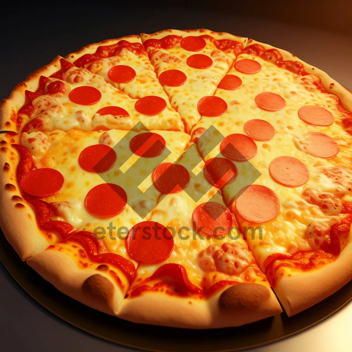 Picture of Delicious Cheese Pizza on Crunchy Crust