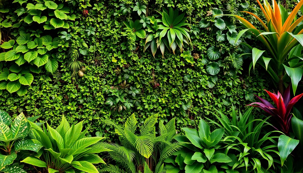 Picture of Tropical Forest Landscape with Umbrella Trees