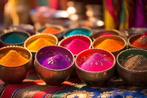 Colorful art bangle decoration with crayons and paint