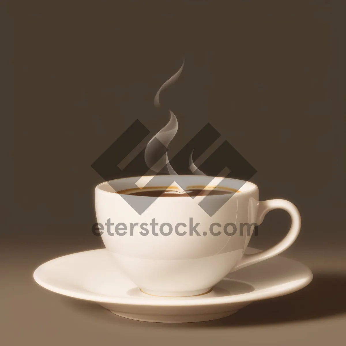 Picture of Morning Brew: Aromatic Cup of Caffeine on Table