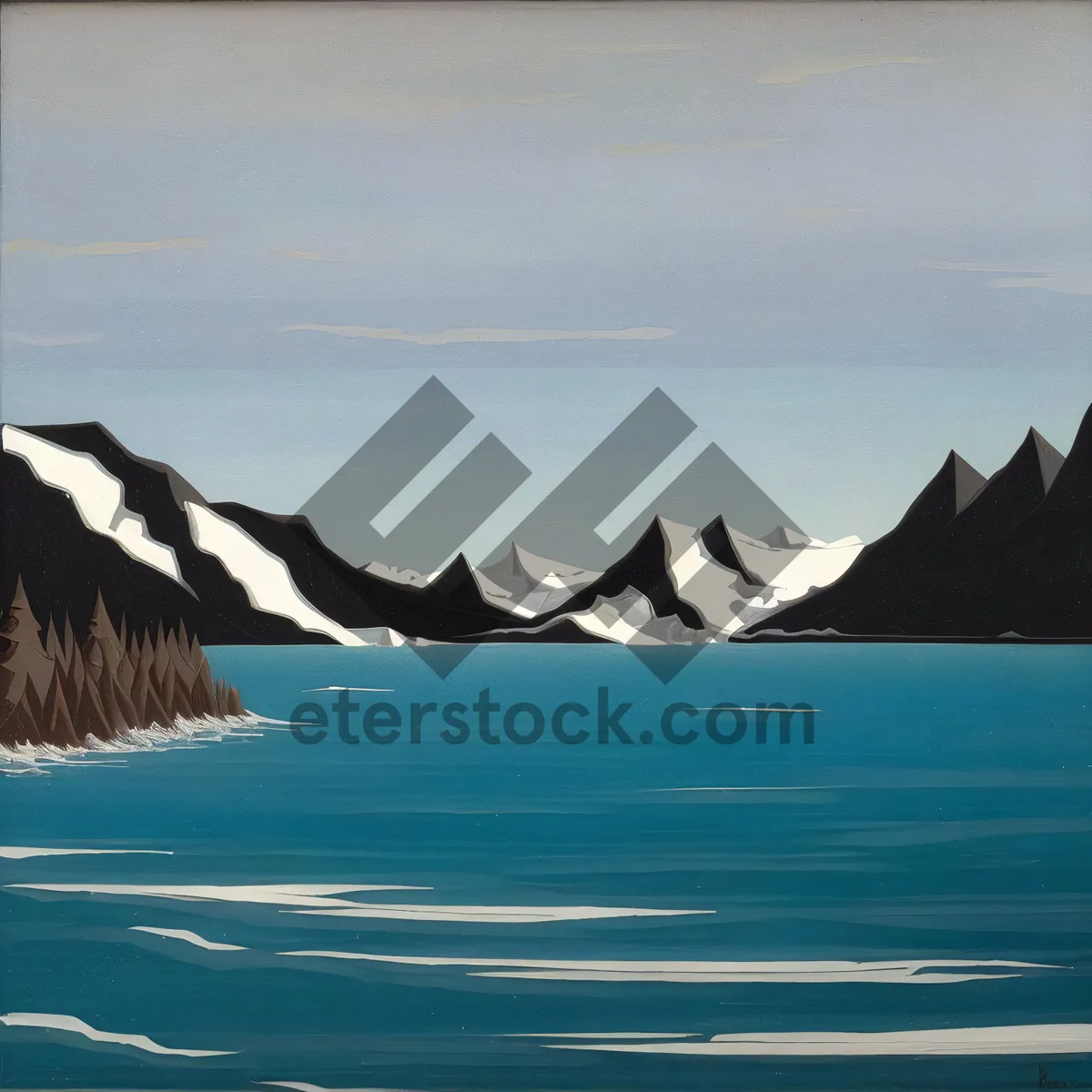 Picture of Serene Summer Sunset over Coastal Seascape