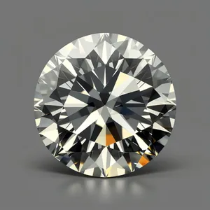 Shimmering Jewel: Brilliant Diamond Reflecting Wealth and Luxury