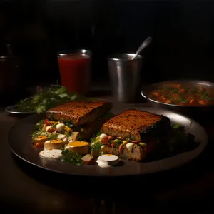 Healthy Vegetable Salad with Grilled Steak