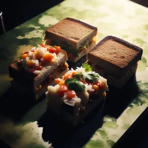 Delicious Gourmet Seafood Salad Plate