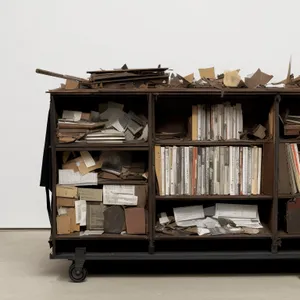 Stylish Office Bookcase with File Storage