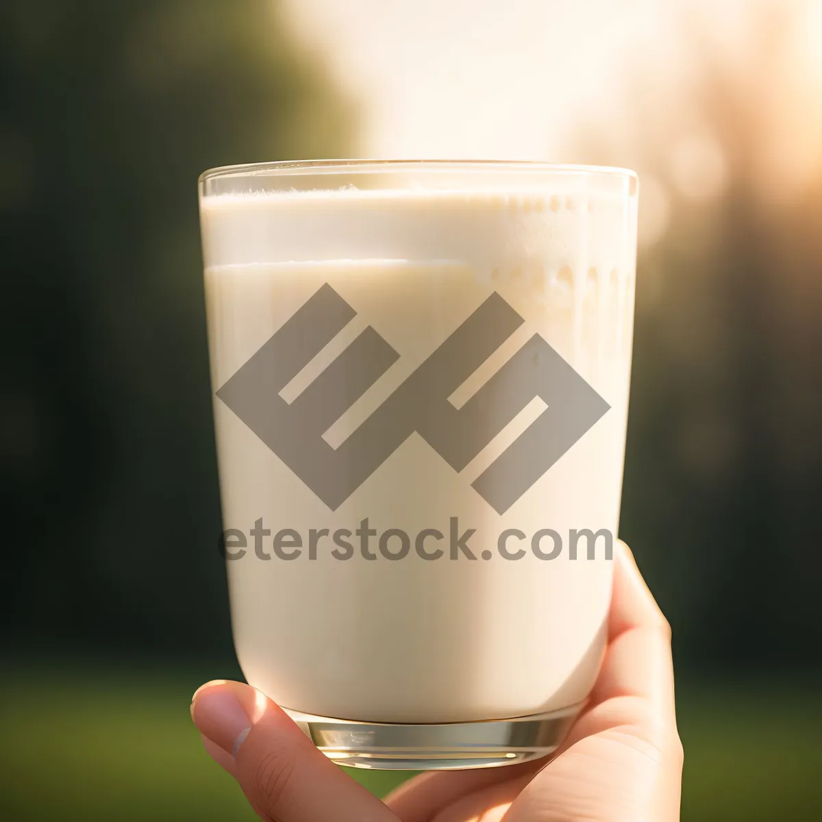 Picture of Refreshing Eggnog Punch in a Glass