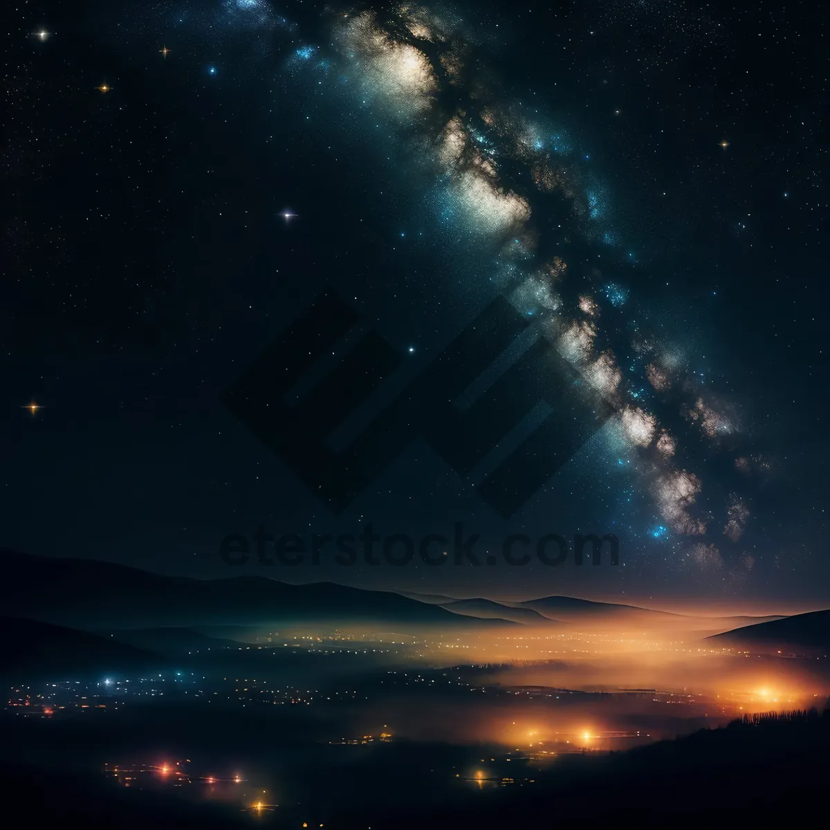 Picture of Starry Galaxy Night Sky Wallpaper