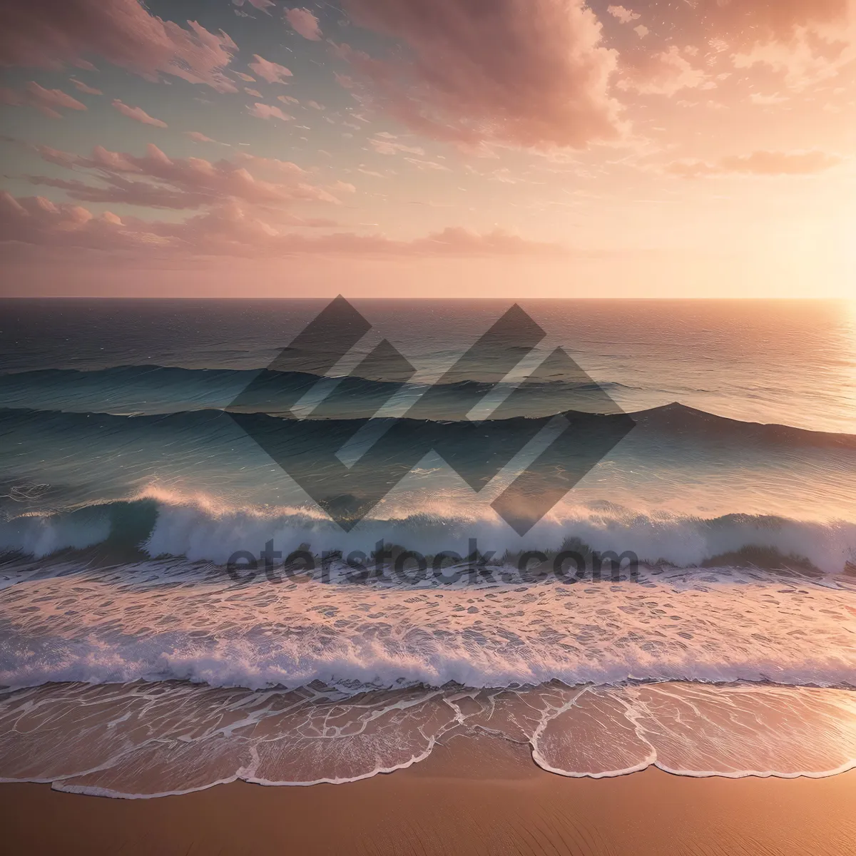 Picture of Sunset over Tropical Beach