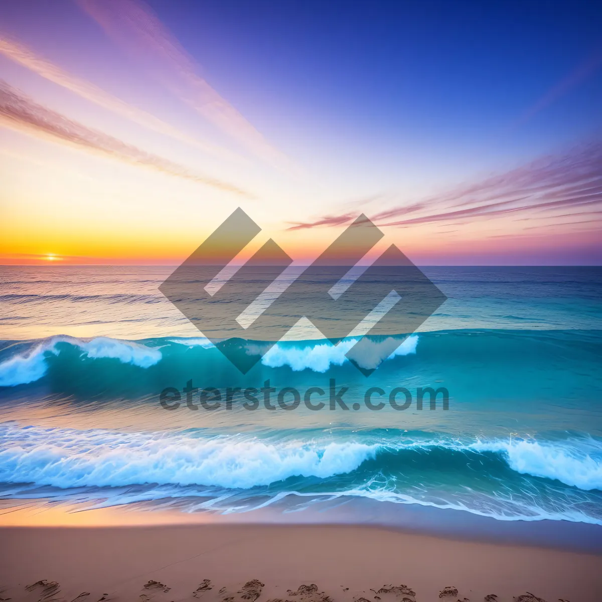 Picture of Serene Sunset Over Turquoise Waters