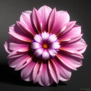Vibrant Pink Daisy Blossom in Full Bloom