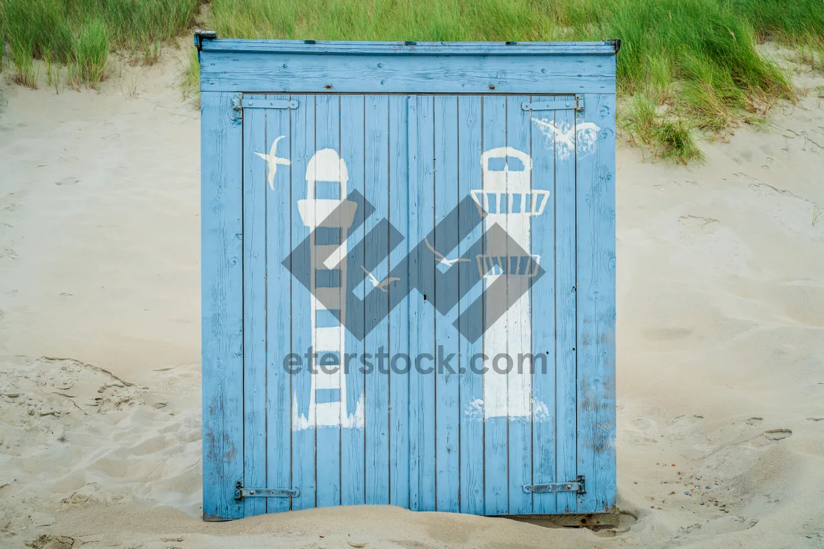 Picture of Old European Architecture with Sliding Wooden Gate