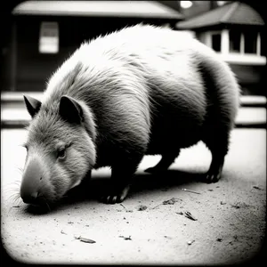 Cute Piglet Snout in Domestic Farm Setting