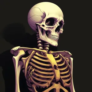 Spooky Skull Sculpture - Eerie Skeleton Art