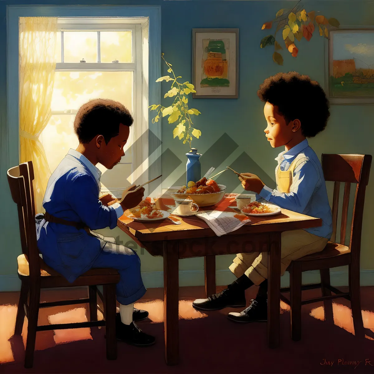 Picture of Professional business team meeting in restaurant