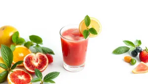 Refreshing Strawberry Tea in Glass