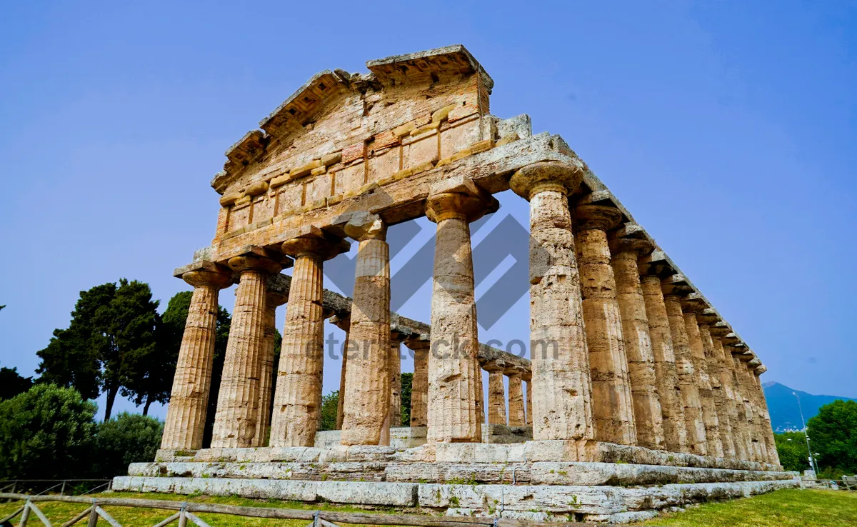 Picture of Ancient Roman Architecture with Columns and Ruins