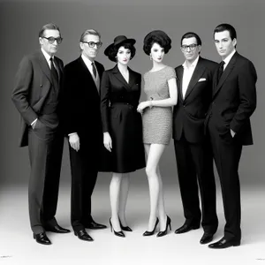 Happy Business Professionals Celebrating Office Success