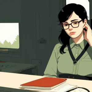 Successful Businesswoman Working on Laptop in Office