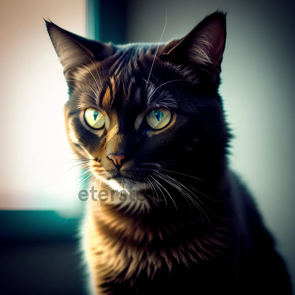 Picture of Adorable Tabby Kitty with Curious Eyes