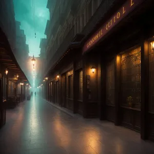 Urban Prism: Immersive City Light Corridor