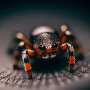 Black Arthropod: Close-up Wildlife Bug