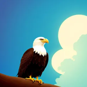 Symbolic Eagle in Nature's Beauty