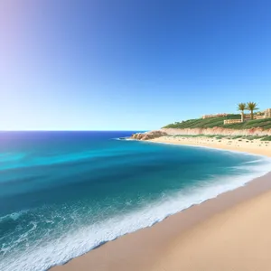 Tropical Paradise: Stunning Beachscape with Turquoise Waters