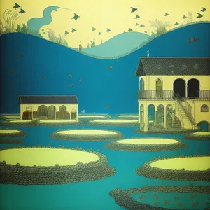 Patriotic Nighttime Stadium Crowd Cheering