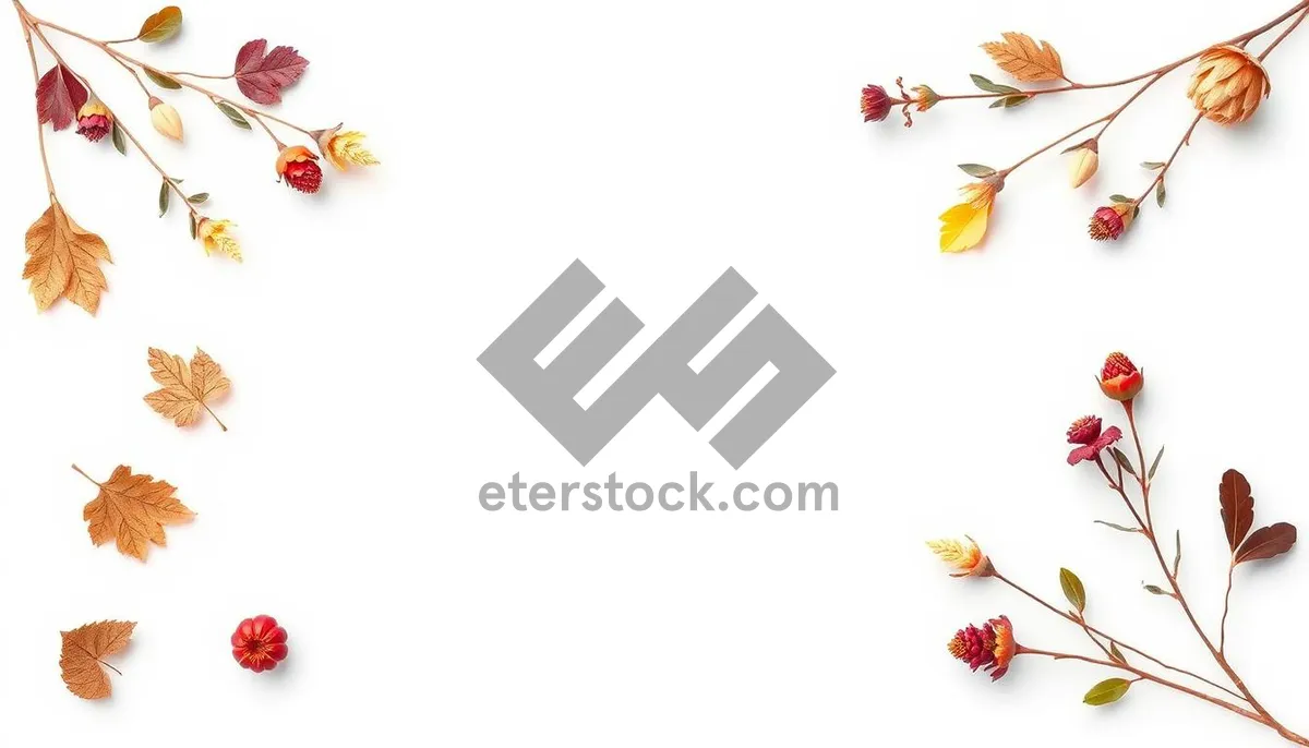 Picture of Floral border design element with pink flowers.