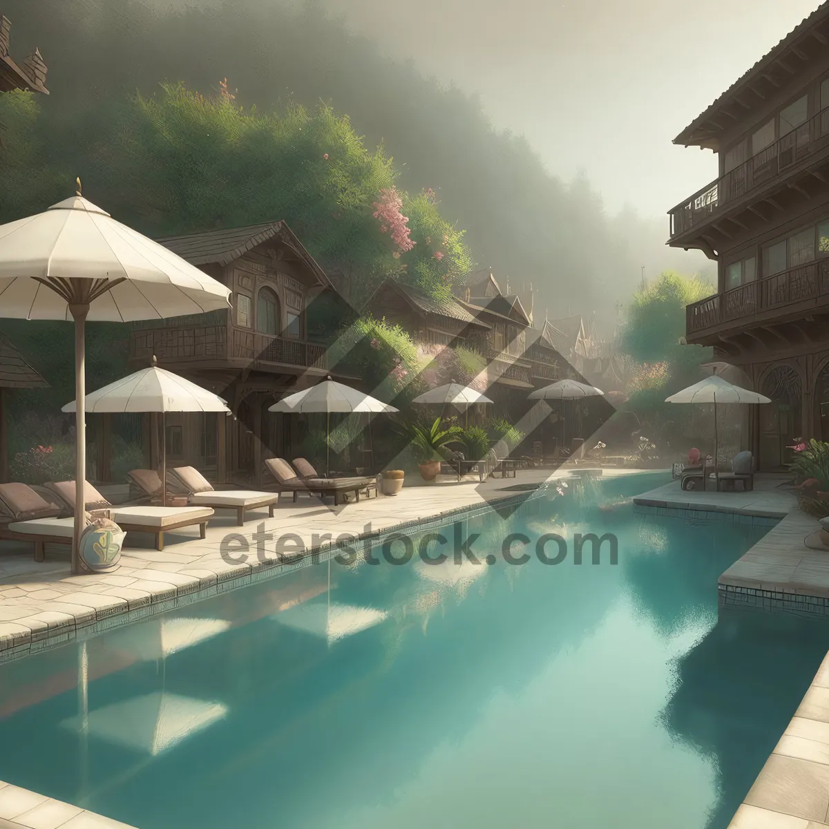 Picture of Tropical Oasis Retreat: Resort Hotel Pool Paradise