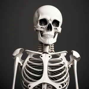 Terrifying Skeletal 3D Sculpture of Male Figure