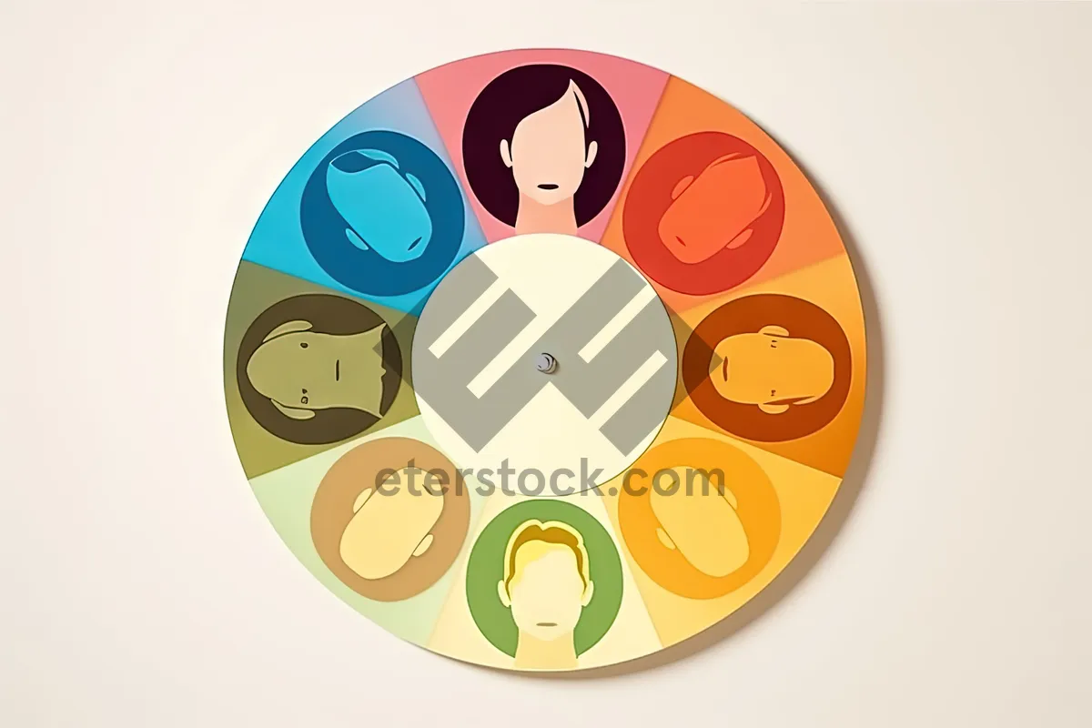 Picture of Cartoon DVD Icon – Bright and Playful Illustration