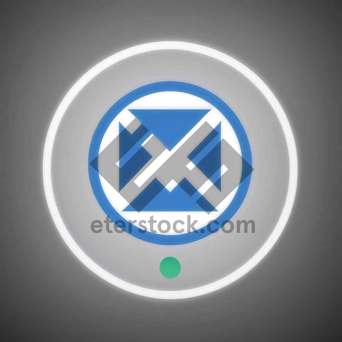 Picture of Glossy Web Buttons Set - Aqua Circle Icons