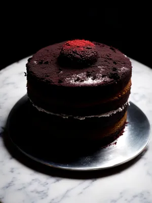 Decadent Chocolate Puck: A Gourmet Sweet Delight