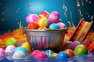 Colorful Birthday Balloon Party Decorations.