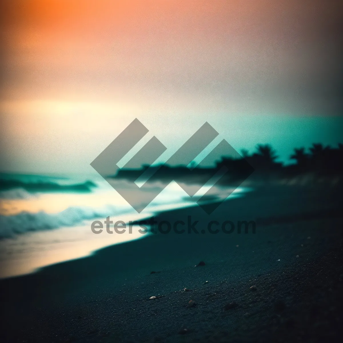 Picture of Breathtaking Sunset over the Ocean