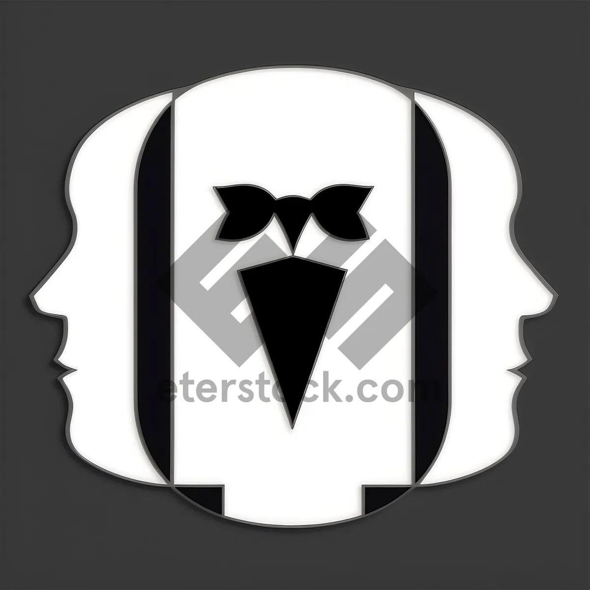 Picture of Heraldry Symbol Set: Black Graphic Design Icons