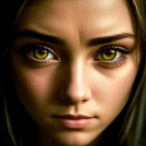 Flawless Brunette Beauty with Captivating Eyes
