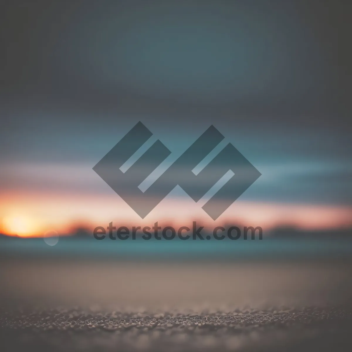Picture of Golden Sunset over Ocean Waves
