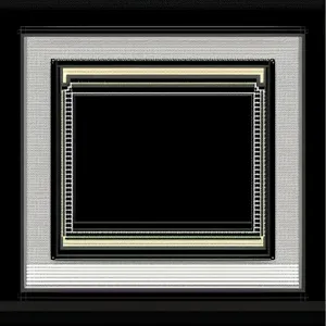 Vintage Wooden Frame with Grunge Border Design