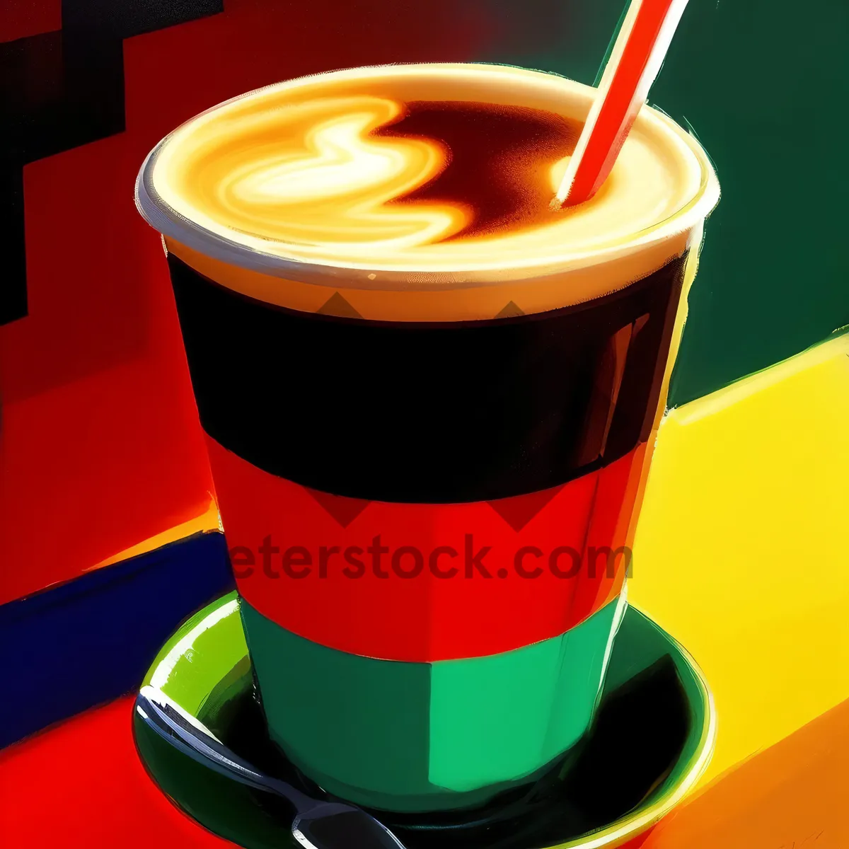 Picture of Steaming Cup of Morning Espresso