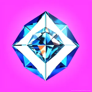 Jewel Pyramid - 3D Symbol Icon